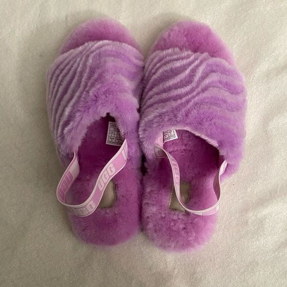UGG Australia Kids Fluff Yeah Wavy Slides - Picture 3 of 6